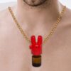 Super Sniffer Necklace Poppers Gold Super Sniffer V2 Ogrlica
